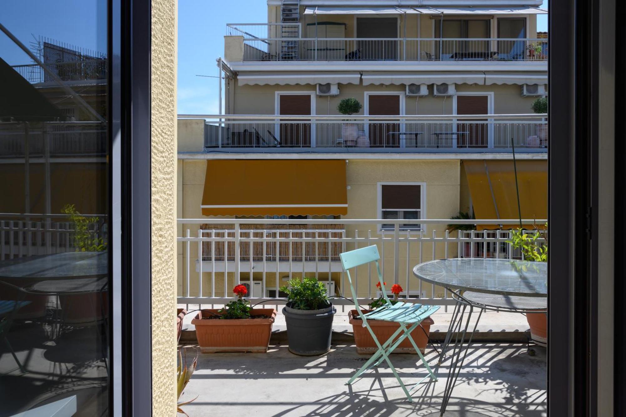 Sunbathed Balcony - Philopappou View Appartement Athene