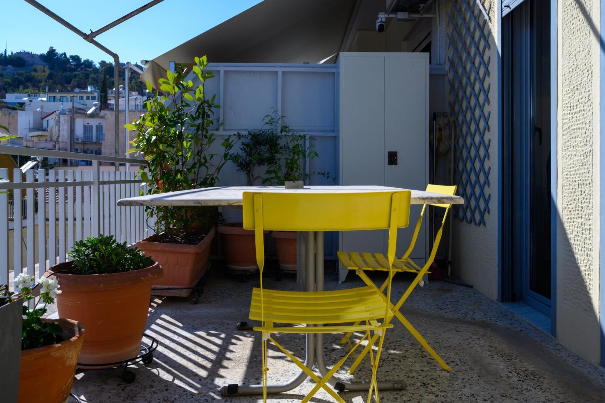 Sunbathed Balcony - Philopappou View * Atena